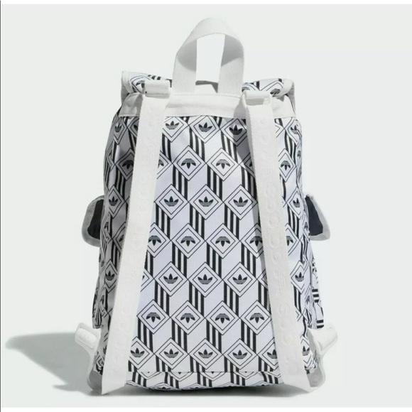 Adidas Women's Originals Utility Mini Backpack Girls Monogram Bags White LP6173 - Picture 3 of 15